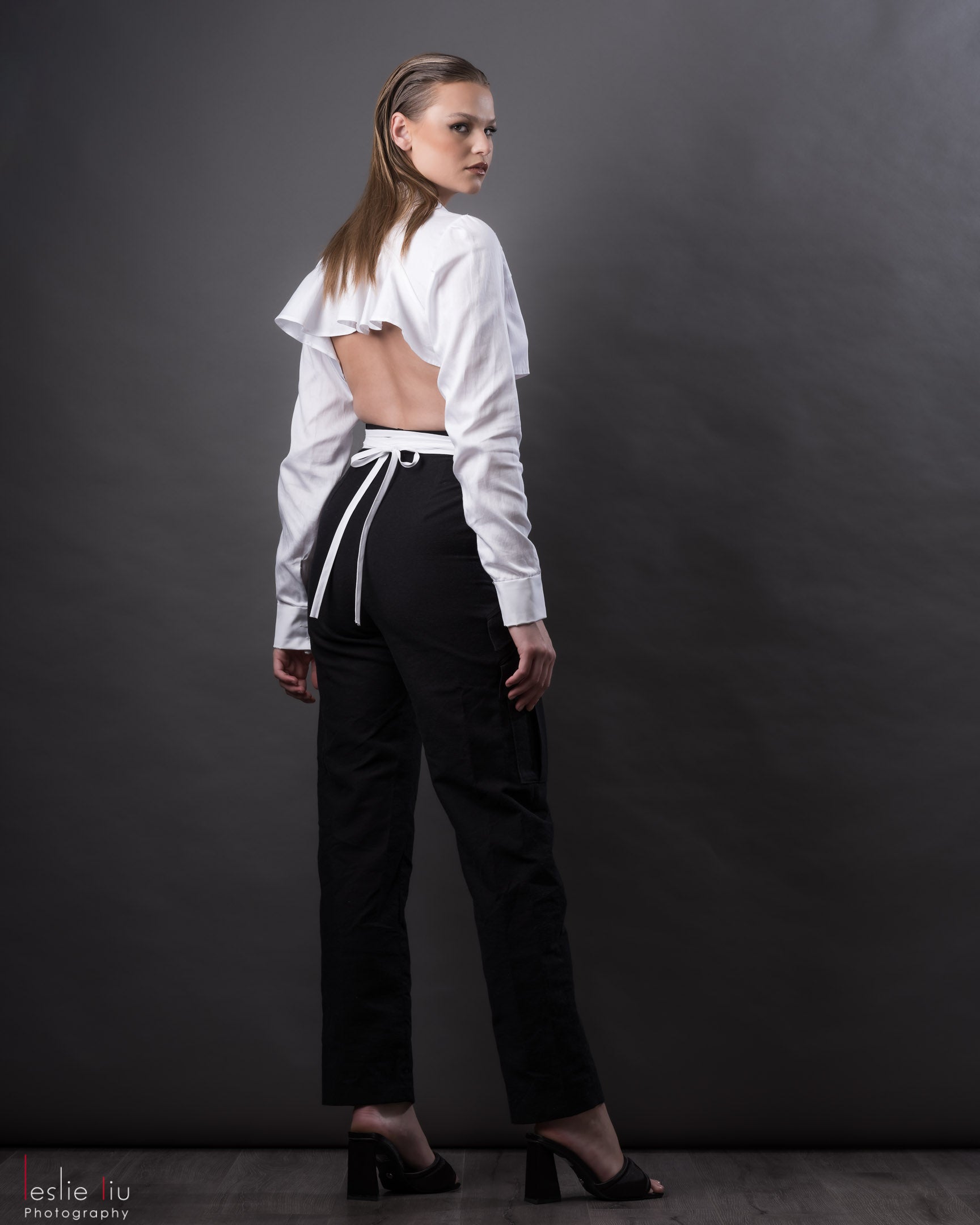Cropped Strap Shirt