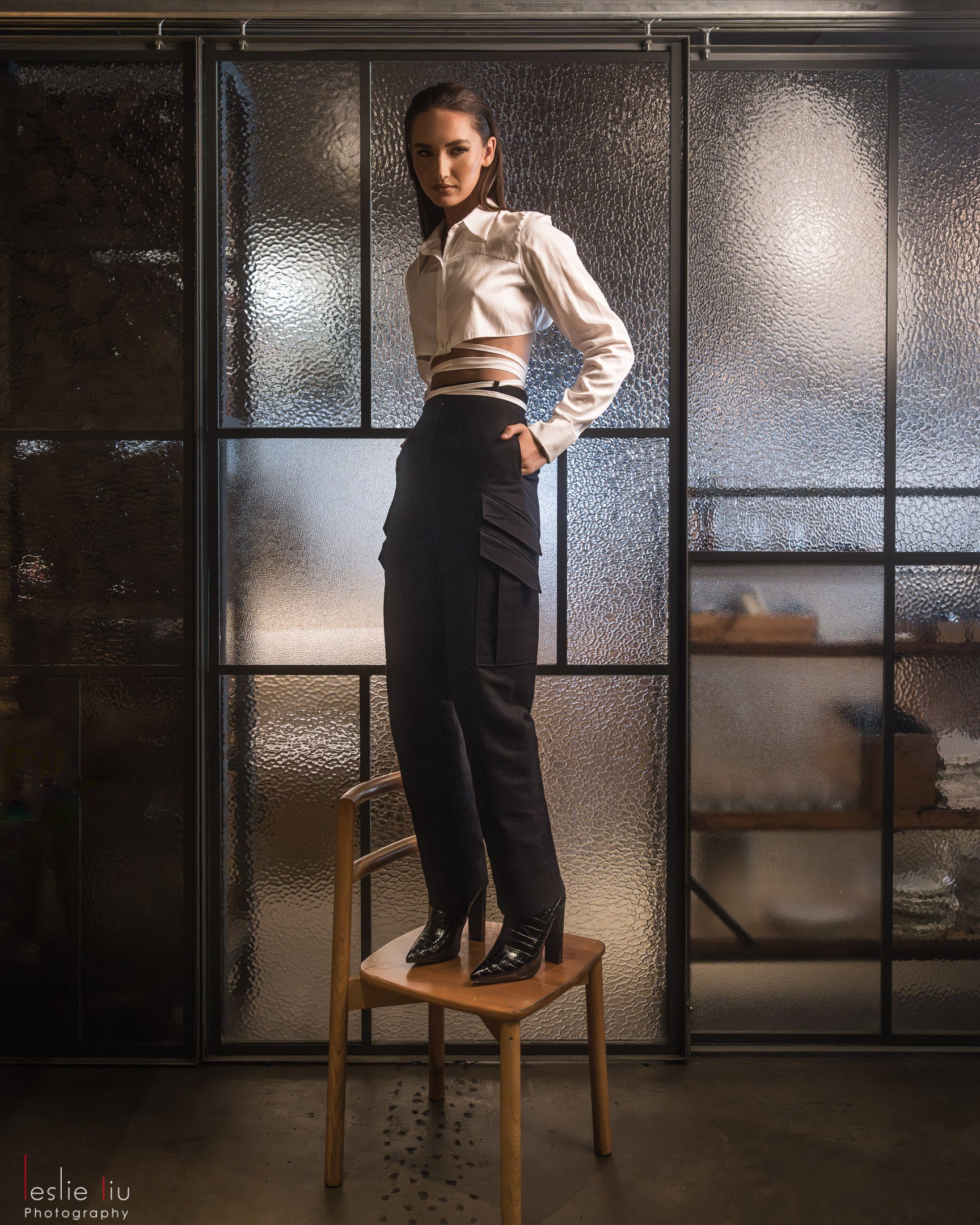Angled Tailored Cargo Pants
