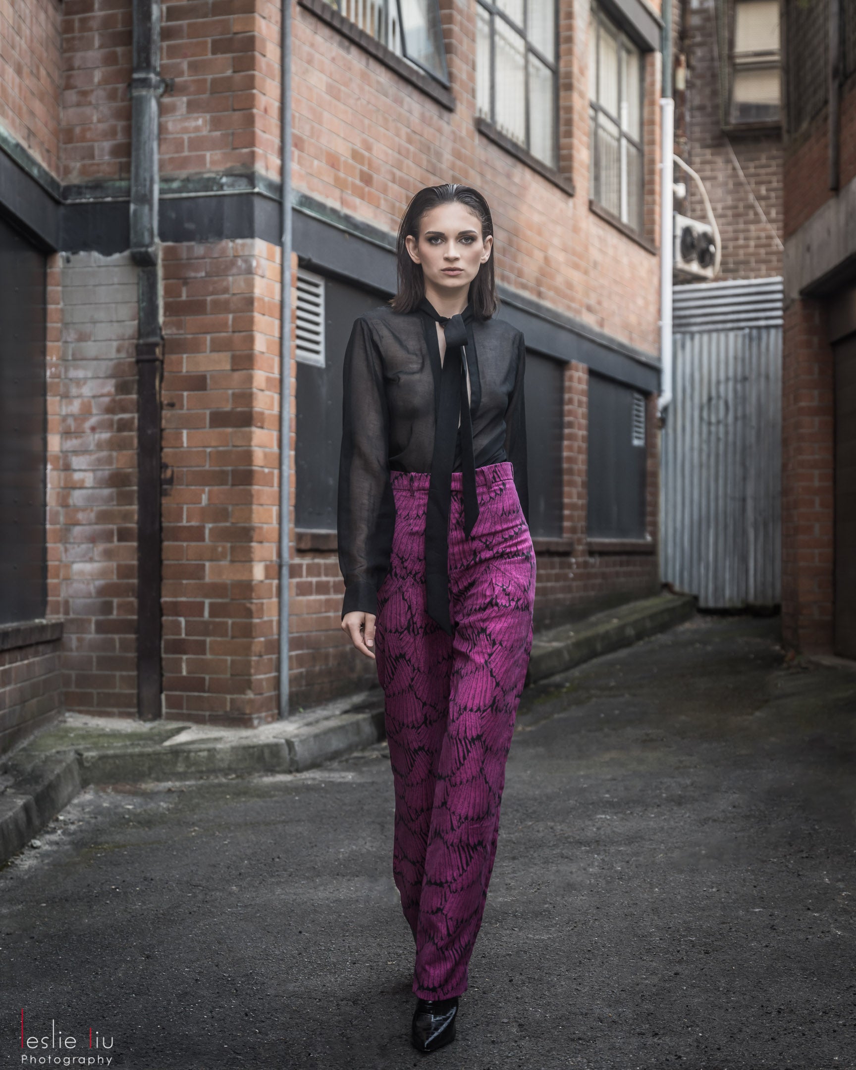 Graphic Feather Pant