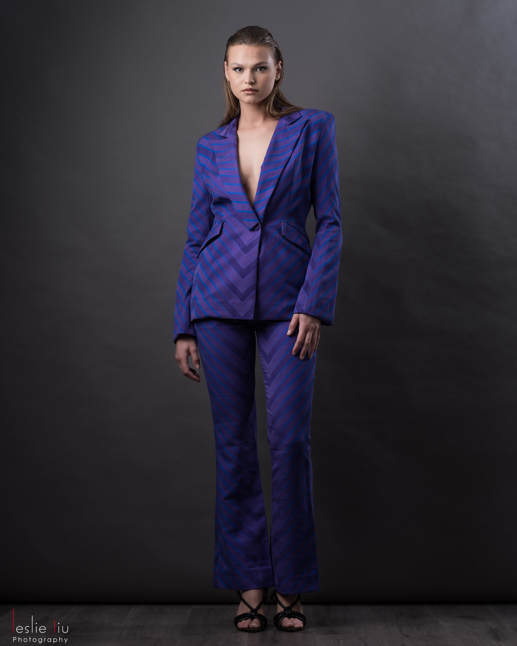 Chevron Flared Jacket