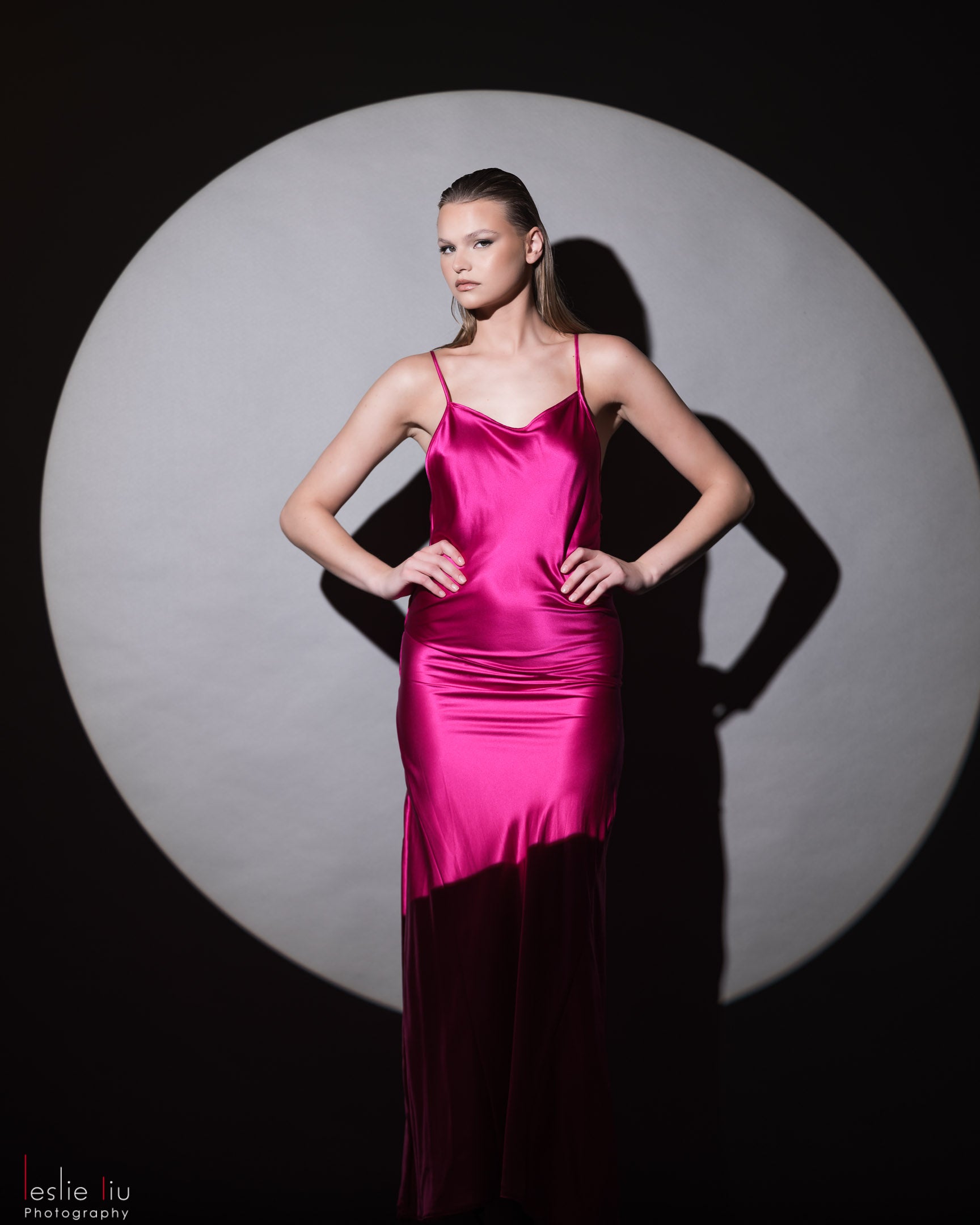 Bias Slip Side-Godet Dress